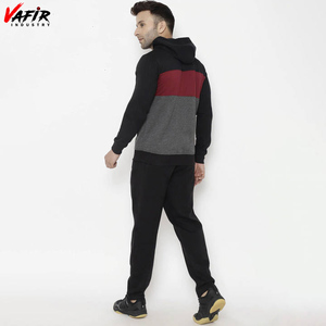Survêtement homme deux pièces, ensemble costume de jogging, Sweat à capuche, logo personnalisé, vente en gros, 2020 - Product Image 3