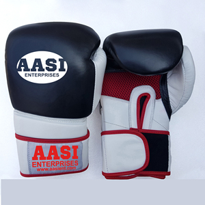 ถุงมือมวยหนังเจลต่อสู้กระเป๋าชก MMA มวยไทยแหวนเบาบาง - Product Image 2