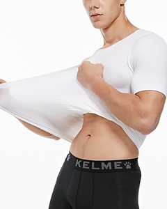 T-shirt manches courtes pour homme, estival, à Compression, soutien des Muscles, minerai & stifs, meilleure version 2020 - Product Image 1