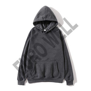 2024 nouveau Design personnalisé broderie Logo hommes sweats haute qualité 100% coton sweats à capuche unis pour unisexe pour l'automne - Product Image 1