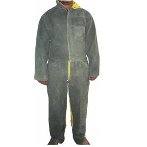 SÉCURITÉ ACTIVE AS-5030 Combinaison de sablage Cuir de vache fendu Doublure 100% coton Résistant aux radiations Confortable Respirant Chaleur - Product Image 3