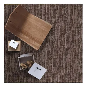 2021 Custom Design 100% Nylon6 Yarn Pvc Waterproof Backing Carpet Tiles For Office Usage