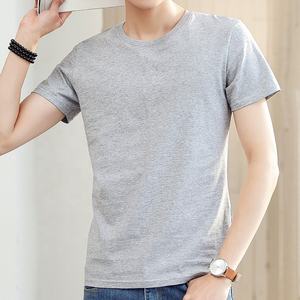 Venta al por mayor OEM impreso 100% algodón manga corta hombres cuello redondo Camiseta alta calidad talla grande compresión Jersey verano color blanco - Product Image 6