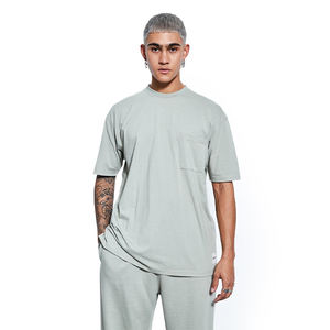 T-shirt pour hommes, ensemble 2 pièces délavé, 100% coton, vente en gros, style Pakistan, sweat-shirt - Product Image 5