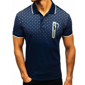 Polo de manga corta para hombre, camiseta lisa, blusa informal de Golf para verano, nuevo estilo - Product Image 1