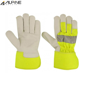 Los guantes de seguridad Canadian Rigger más vendidos, cuero de cabra granulado, a prueba de fuego, antivibración, Alpine Industries AG-40184 - Product Image 5