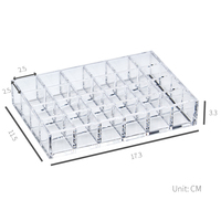 [Holar] Taiwan Made 24 Space Kosmetik Make-up Display Rack Halter für Lippenstift