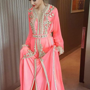 DABKA-Bordado de cuentas de cristal, piedra de cristal que funciona en BEAUTIFUL--EVENING--CAFTAN--DRESS, nuevo diseño, 2022 - Product Image 1