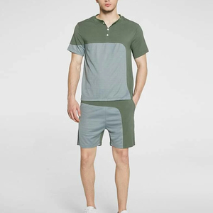 Conjunto de camiseta de manga corta y pantalones cortos para hombre, chándal informal de dos piezas, verano 2022 - Product Image 5