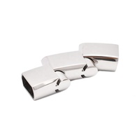 Fermoir plat rectangulaire en acier inoxydable de haute qualité pour bracelet pour la fabrication de bijoux et composants