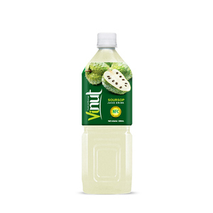 Jus de corossol puréé NFC frais pressé en bouteille de 500 ml, faible en calories, boisson OEM ODM sous marque privée pour fabricants de boissons - Product Image 1