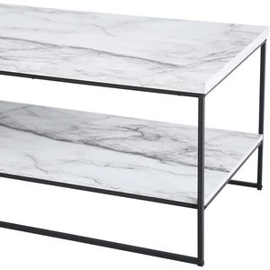 <b>Rectangle</b> Marble Furniture <b>Table</b> for Living Room Bedroom & Indoor Furniture <b>Table</b> Modern Design Marble and Metal Furniture <b>Table</b> - Product Image 1