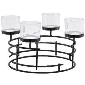 Portavelas de hierro fundido de 5 brazos envejecido moderno hecho a mano, nuevo diseño único para decoración del hogar para Pascua en caja - Product Image 3