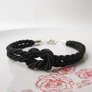Handmade Happiness knotted <b>rope</b> <b>bracelet</b> - Product Image 1