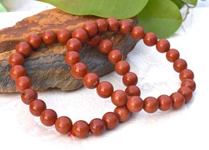 สีแดงแจสเปอร์สร้อยข้อมือคริสตัลบำบัดธรรมชาติเรกิจักระหิน - Product Image 3