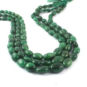 Cuentas de piedras preciosas de cristal redondas verdes esmeralda naturales, dijes de piedras curativas para hebra de fabricación de joyas - Product Image 6