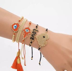 Preciosa pulsera tejida a mano de Miyuki. Magia hecha a mano. - Product Image 1