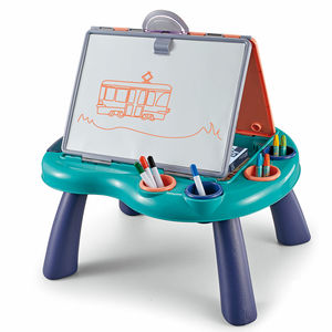 Tavolo Educativo Multifunzione 2 in 1 per Bambini, Lavagna per Disegno e Pittura - Product Image 2