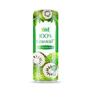 Bebida de Jugo de Guanábana Enlatada Saludable de 320 ml, Recién Exprimida, Natural, de Alta Calidad, 10% de Pureza, Vietnam - Product Image 1