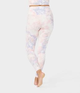 Sujetador de espalda cruzada con estampado por sublimación para mujer, de cintura alta legging, conjunto de yoga con impresión personalizada y diseño a precio de fábrica - Product Image 4