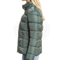 Veste matelassée légère et respirante en coton tissé, garnie et pliable, pour femme