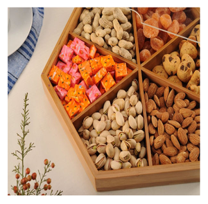 Tea/Cookies Storage in Bamboo Wooden Compartment From 99 Gold Data - Product Image 1