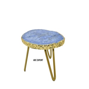 Support en métal plaqué or brillant vintage dessus en ciment vaisselle en gros supports de service à gâteaux mini présentoirs à gâteaux à vendre - Product Image 3