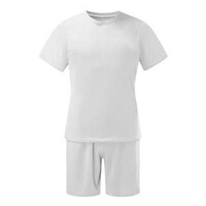 Camisetas lisas para hombres, conjunto de 2 piezas de camiseta y pantalones cortos lavados de gran tamaño, 2021 de algodón, venta al por mayor, 100% - Product Image 1
