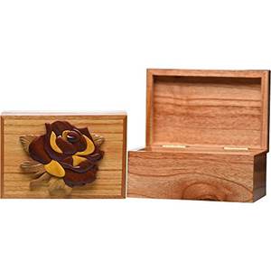 งานไม้แบบอินทาร์เซียในปี 2020 - กล่องเก็บของรูปนกคาร์ดินัลทำมือจาก Desertcart  (รหัสสินค้า Ws0084587176063) 99 Gold Data - Product Image 6