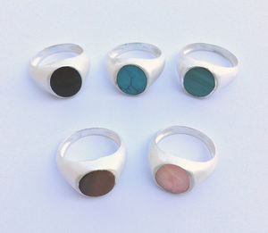 Bagues en pierre précieuse pour hommes, en argent Sterling 925, plaqué or, sur mesure, bon marché, quantité minimale de commande, multiples pierres précieuses, vente en gros - Product Image 3