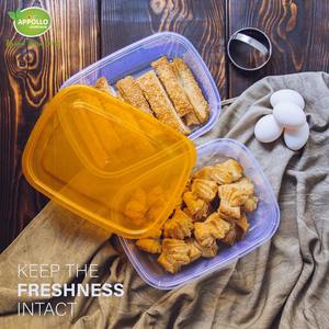 Hot bán BPA miễn phí thực phẩm lưu trữ Crisper hộp 600ml Công suất cấp thực phẩm nhựa gói nhỏ của 3 đặt hàng tối thiểu 3 cái - Product Image 5