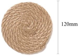 <b>Set</b> of 4 Pcs Light Brown Rattan <b>Coasters</b> Natural Bamboo <b>Placemats</b> Teacup <b>And</b> Coffee <b>Coasters</b> Stylish Kitchenware Pads - Product Image 3