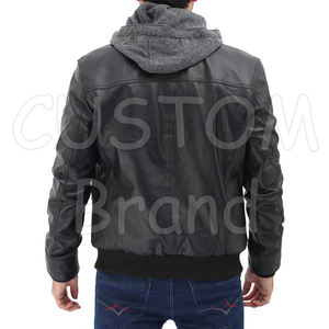 2025 unisexe City Rider veste en cuir de vachette pour hommes nouveau 100% véritable col montant en gros - Product Image 4