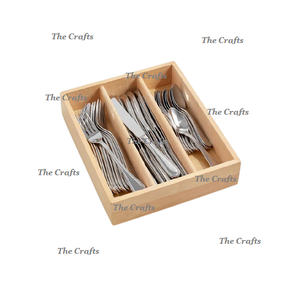 Porte-couverts en bois de forme carrée avec plateau à couverts d'hôtel de restaurant de qualité supérieure à un prix compétitif - Product Image 1