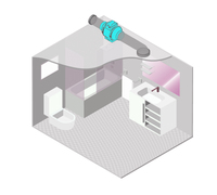 VENTEUROPE VE-MMF Inline-Hochdruck-Mischstrom-Rohrventilator, geräuscharmer Abluftventilator aus Kunststoff für Hydroponik-Zuchtzelte und Gewächshäuser, OEM