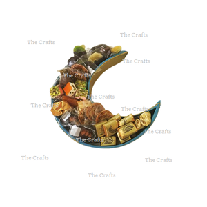 Wooden Beige Color Ramadan <b>Tray</b> Customized Size And Shape Kitchenware Serving <b>Snacks</b> Dessert <b>Tray</b> For Islamic Accessories - Product Image 2