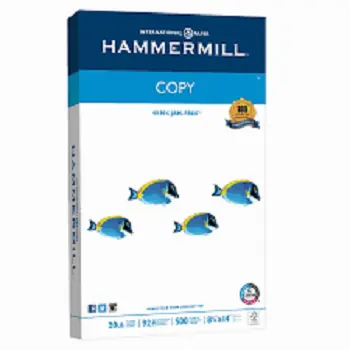 Hammermill Copy Paper, 8.5x11 In, 20lb, 92 Bright,10 Ream,5000/sheets
