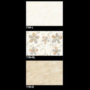 30x45cm กระเบื้องผนังพอร์ซเลนเซรามิกสีขาวเงา - Product Image 2