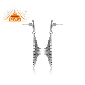 Roxi — boucles d'oreilles pendantes en pierre précieuse, bijoux en argent Sterling 925 cintré à la main, vente en gros - Product Image 2