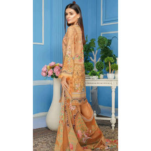 Traje paquistaní hecho a mano total para mujer/vestidos de boutique para mujer/venta al por mayor de Damas paquistaníes Shalwar Kameez - Product Image 2