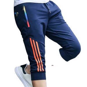 High Quality <b>Men's</b> Casual <b>Knee</b>-<b>Length</b> <b>Shorts</b> Breathable Elastic Waist Closure - Product Image 2