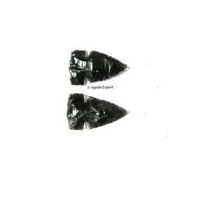 Pedra negra obsidiana flechas | atacado flechas | artesanais flechas naturais