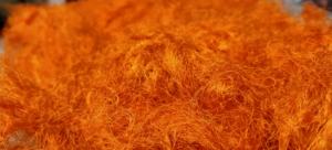 Residuos de seda Sari de colores personalizados disponibles en violeta y otros colores personalizados para tiendas de hilado y fibra - Product Image 6