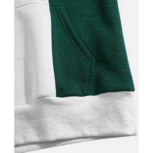 เสื้อมีฮู้ดสวมหัวไซส์ใหญ่สำหรับผู้ชายเสื้อผ้าสไตล์สตรีทผ้าขนแกะเย็บปะหลายสีทึบพิมพ์ลายจากโรงงาน - Product Image 6