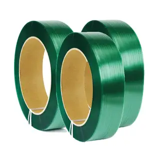 Pet/Pp Riem Roll Goedkope Prijs Plastic Banding Verpakking Roll Reliëf Hoge Spanning Groene Verpakking