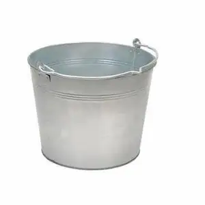 LARGE HIGH QUALITY GALVANIZED METAL BUCKET NEW STYLE GALVANIZED BUCKET WHOLESALE GALVANIZED BUCKET