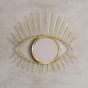 Unique Decorative Golden Eye Wall <b>Mirror</b> <b>Outdoor</b> <b>Garden</b> <b>Mirror</b> Luxurious <b>Mirror</b> Home Decorative Original Indian Manufacture - Product Image 3