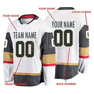 Top Venta Caliente Sublimación Hockey Jersey Con El Mejor Precio Jersey Cómodo Y Transpirable Hockey Sobre Hielo Jerseys - Product Image 2