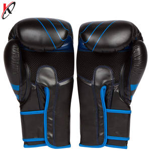 Crafted <b>Leather</b> Multi Layer Gel Barrier protection of the Knuckles and Longer <b>Cuff</b> for <b>Wrist</b> Safety Boxing Gloves. - Product Image 3