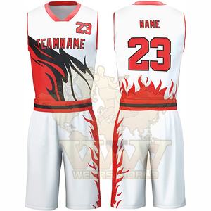 Conjunto de camisetas de baloncesto de talla XXS para hombre, uniformes deportivos impresos, logotipo personalizado, ropa de baloncesto con impresión de película por sublimación OEM - Product Image 3